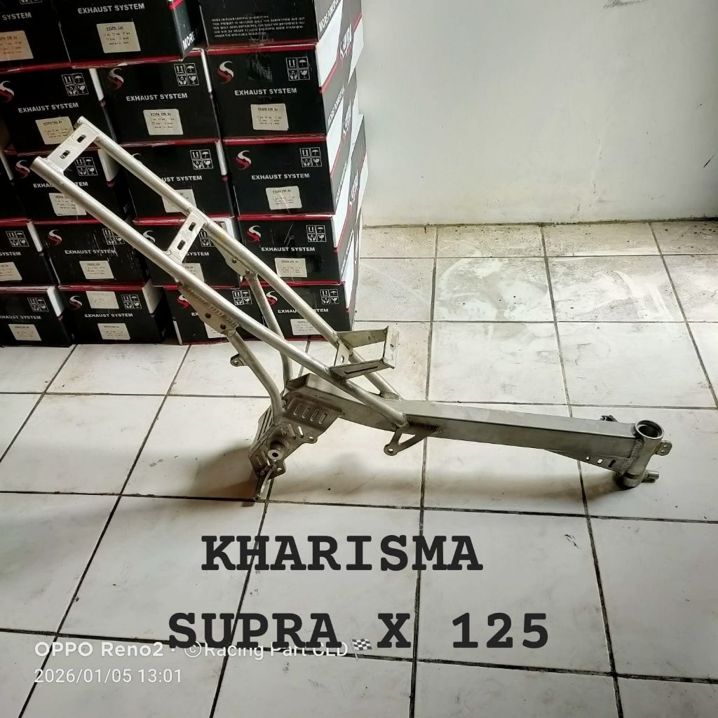 RANGKA FRAME DRAGBIKE SLEEP ENGINE BATANG SINGLE HONDA WAVE 125 SUPRA X 125 KHARISMA / KPH BY SHIJIR