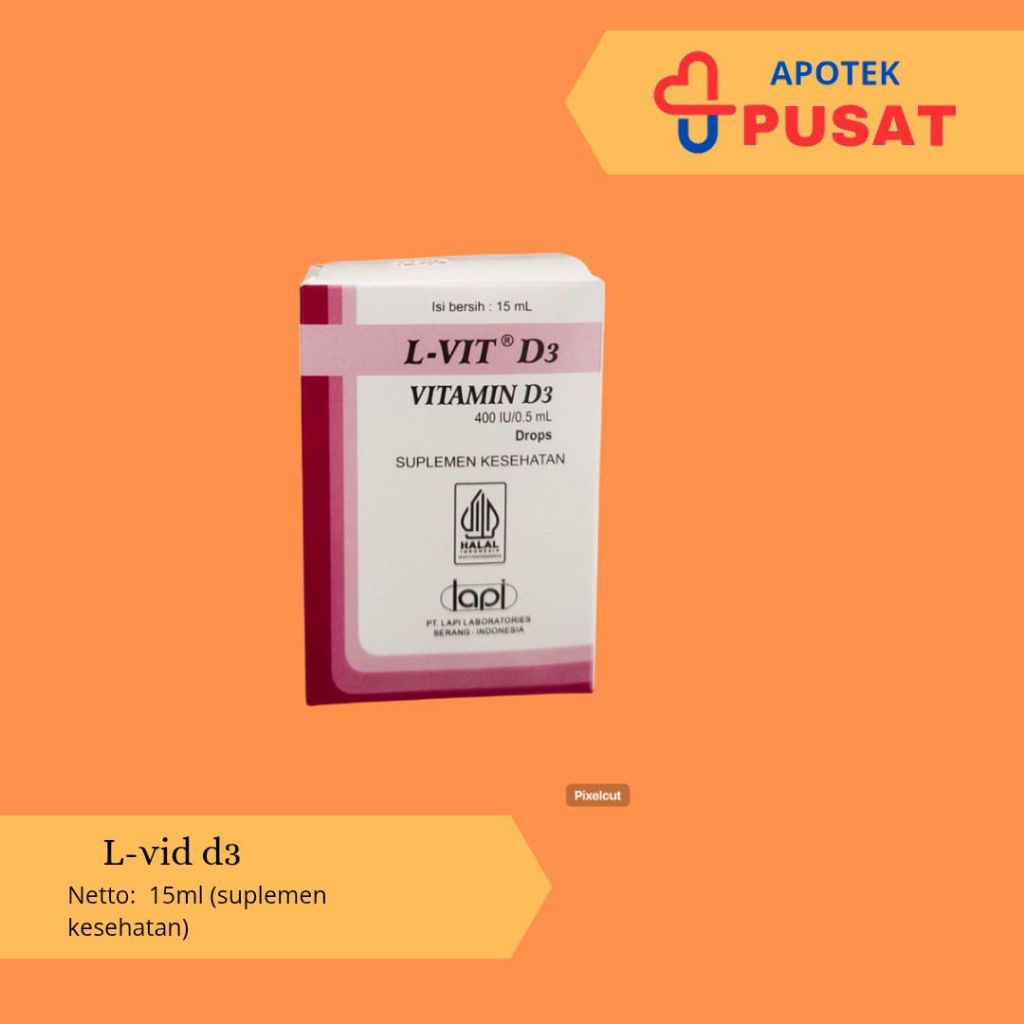L-vit D3 drop / Vitamin D3 anak dan bayi