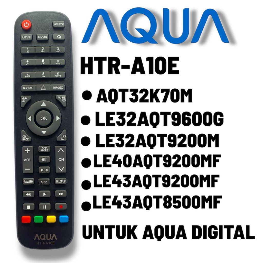 AQUA remot tv led aqua htr-a10e remote tv digital aqua