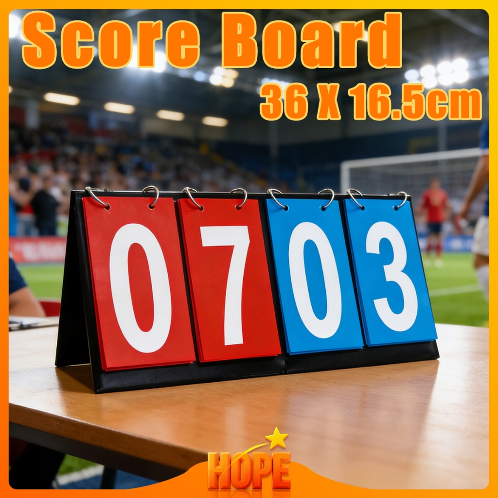 36CM Score Board Papan Skor / 4 Digit Papan Skor Score Futsal / Bola Futsal / Papan Skor Badminton /