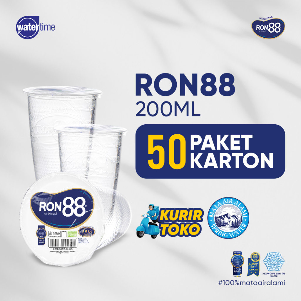 RON88 CUP 200ML PAKET 50 KARTON