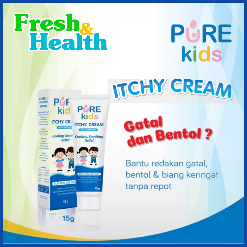 Pure Kids Itchy Salep Cream Gatal Anak / Bayi 15gr - PureKids Baby