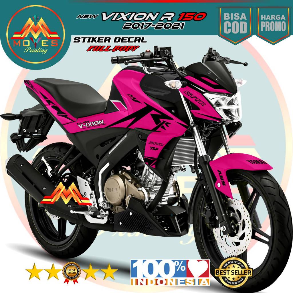 COD sticker decal new Vixion R 150 2017 full body - stiker decal motor vixion 2017