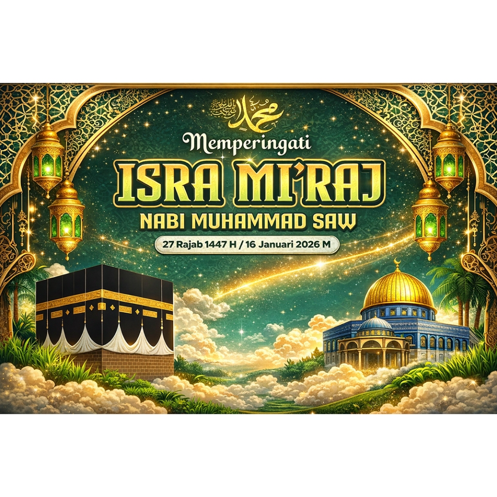 banner/spanduk  isra miraj