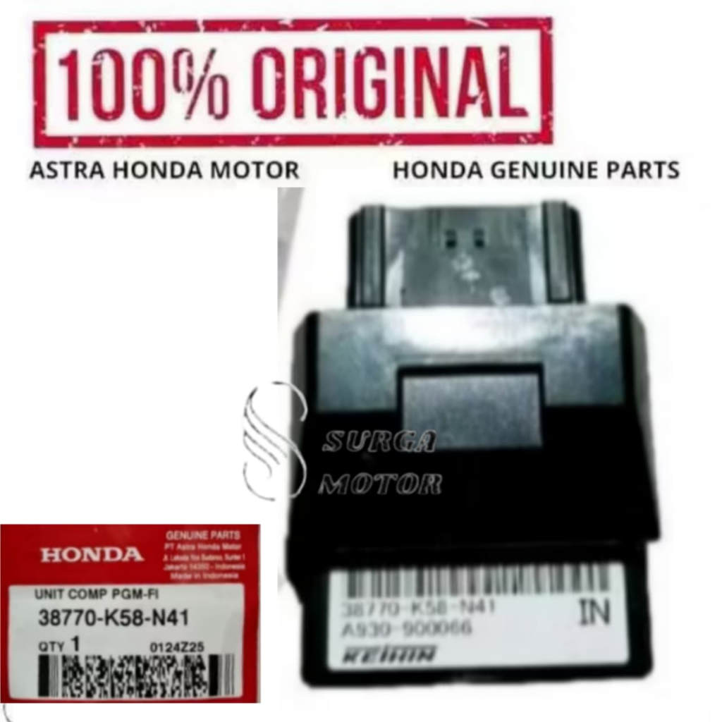 ECM, ECU Engin Control Unit Motor  Revo FI 2017 2018 2019 2020 2021 38770K58N41 38770-K58-N41 Unit C