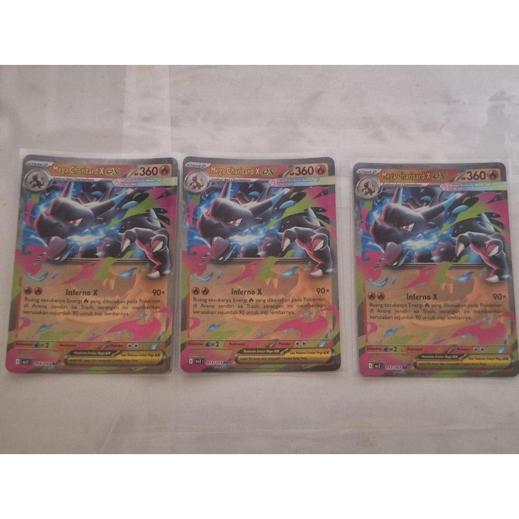 Mega Charizard ex RR MA2 013/103 Kartu Pokemon TCG Indonesia Asli