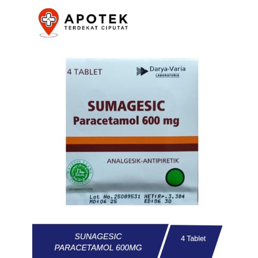 SUMAGESIC PARACETAMOL 600 MG