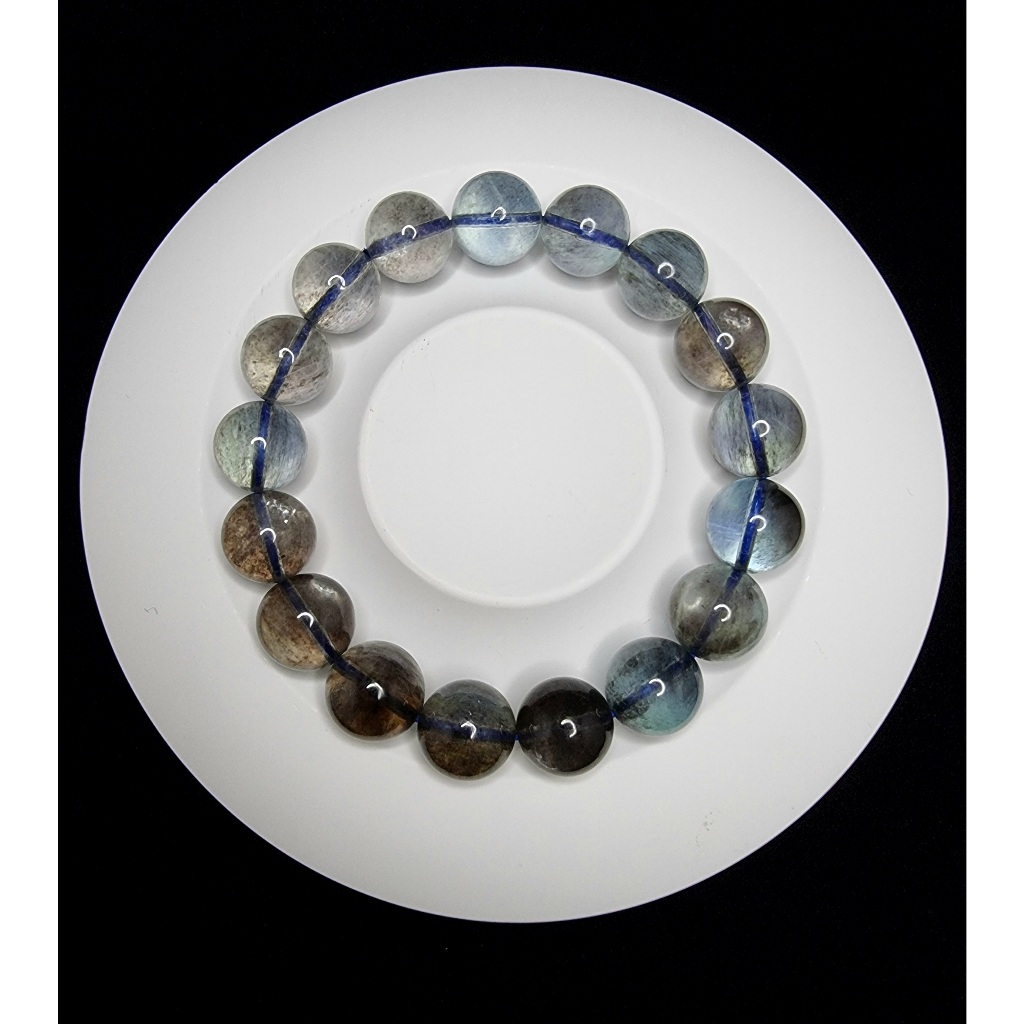 Gelang Batu Star Aquamarine Quartz Full Natural Super 11.8mm C1484