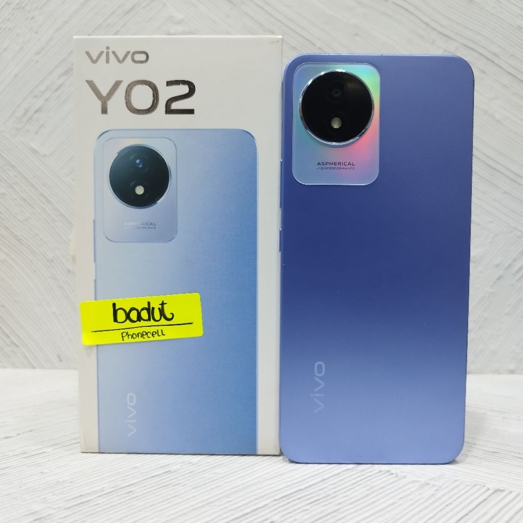 VIVO Y02 3/32GB HANDPHONE SECOND BEKAS FULLSET