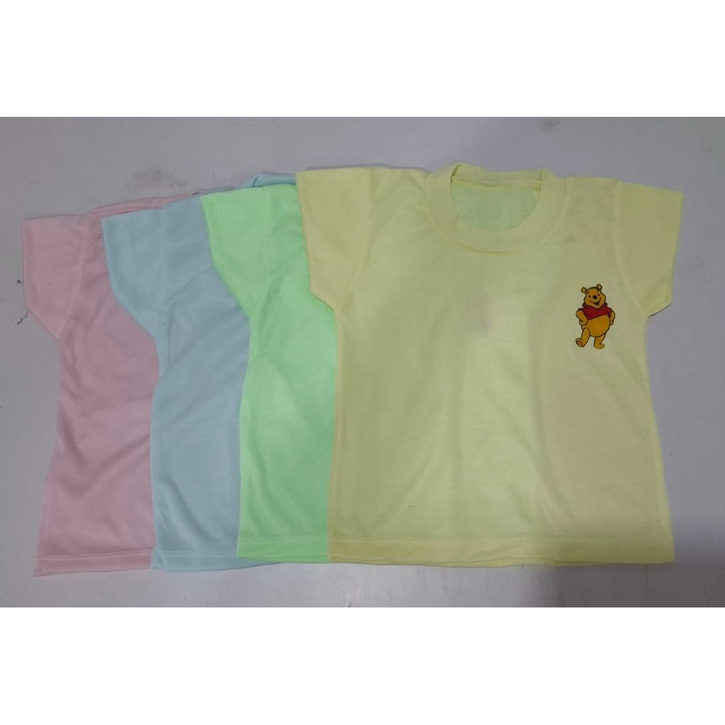 (3pcs) Oblong Anak MECCINO  Kaos Oblong Anak Polos