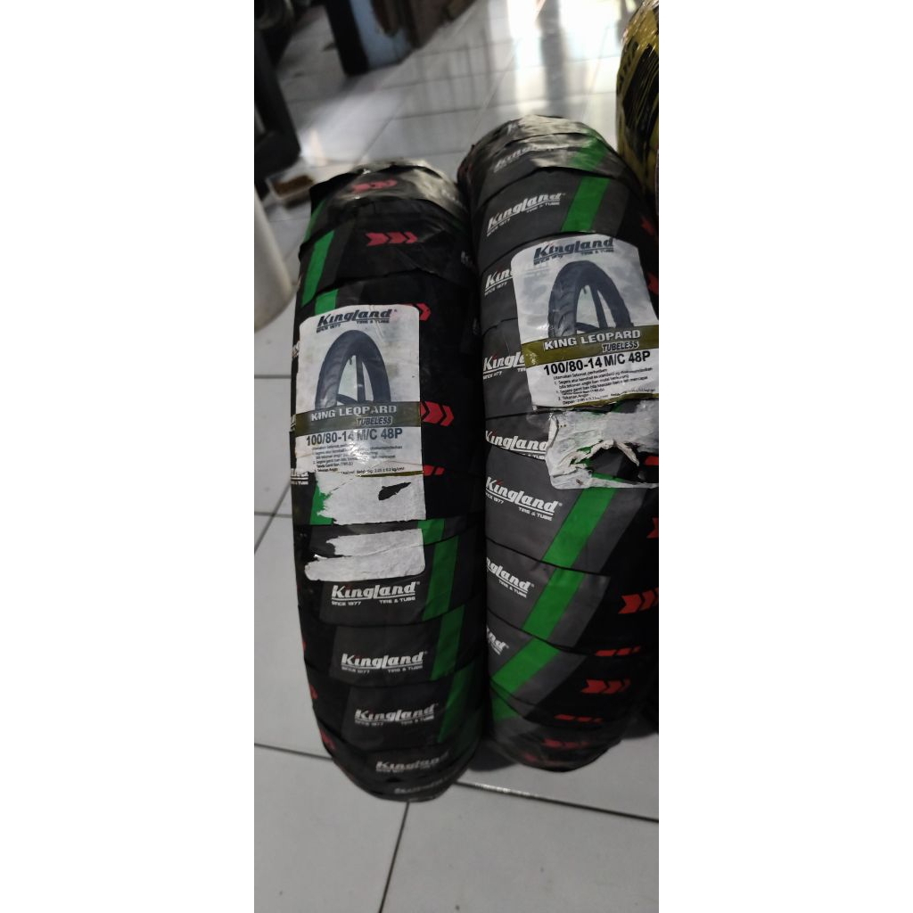 Ban Motor Kingland LEOPARD 100/80 Ring 14 100% Original - Tubeless CAC