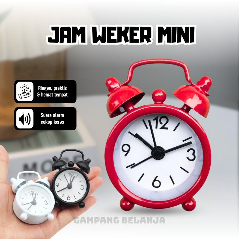 Jam Beker Alarm Mini / Jam Beker Mini / Jam Analog / Jam Mini / Jam Meja