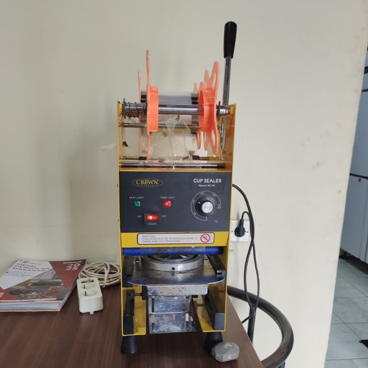 CROWN SC H9 Mesin Press Manual Cup Sealer Gelas Plastik 8-20oz SECOND
