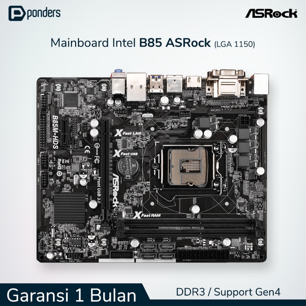 Mainboard Intel ASRock B85 LGA 1150 DDR3 Support Gen4