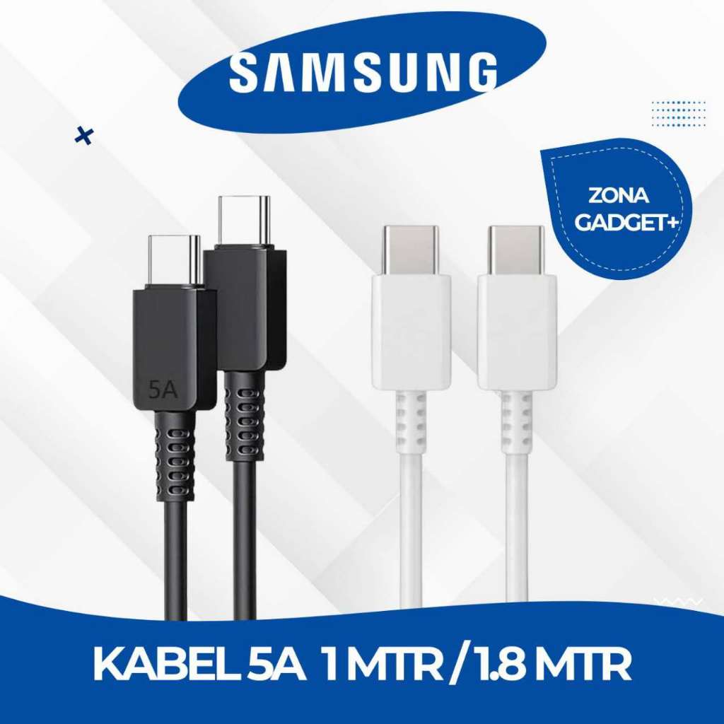 Samsung Kabel 5A Type C to C Kabel Data Original Samsung Super Fast Charging