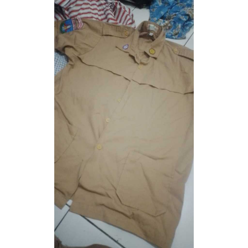 SERAGAM PRAMUKA WANITA SMA SERAGAM PRELOVED SERAGAM FREE LOGO SERAGAM WANITA LENGKAP KUALITAS BAGUS