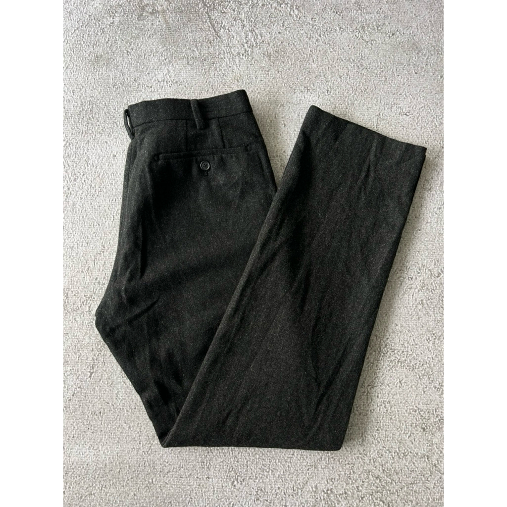 CELANA UNIQLO WOOL TROUSER PRIA ORIGINAL