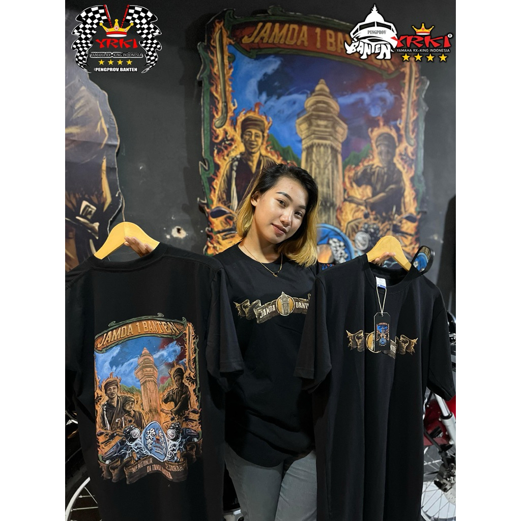 Kaos Original Jamda 1 Banten 100% Cotton Combed 24S Premium Sablon Plastisol