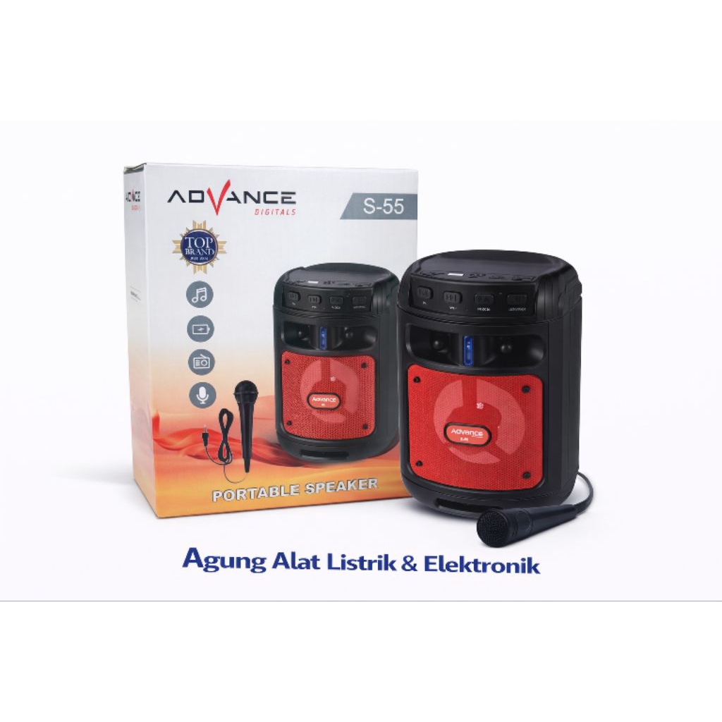 Advance S-55 Portable Speaker Bluetooth Karaoke