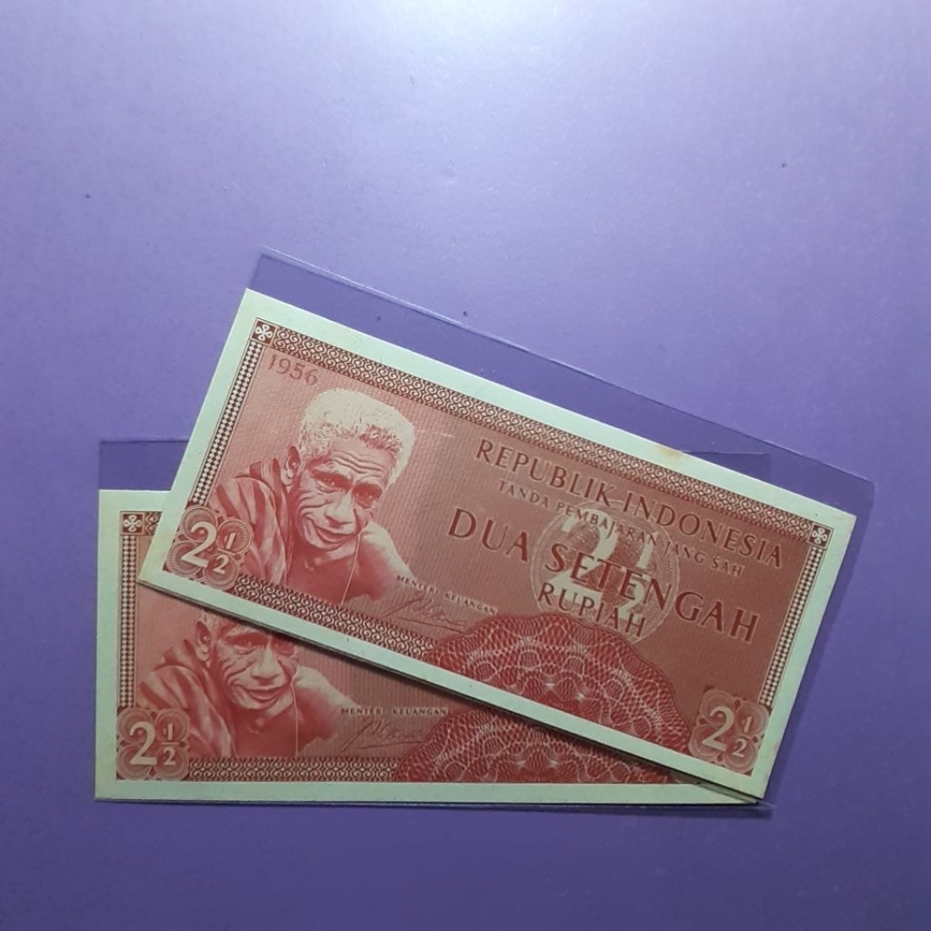 uang kuno 2.5 rupiah tahun 1956