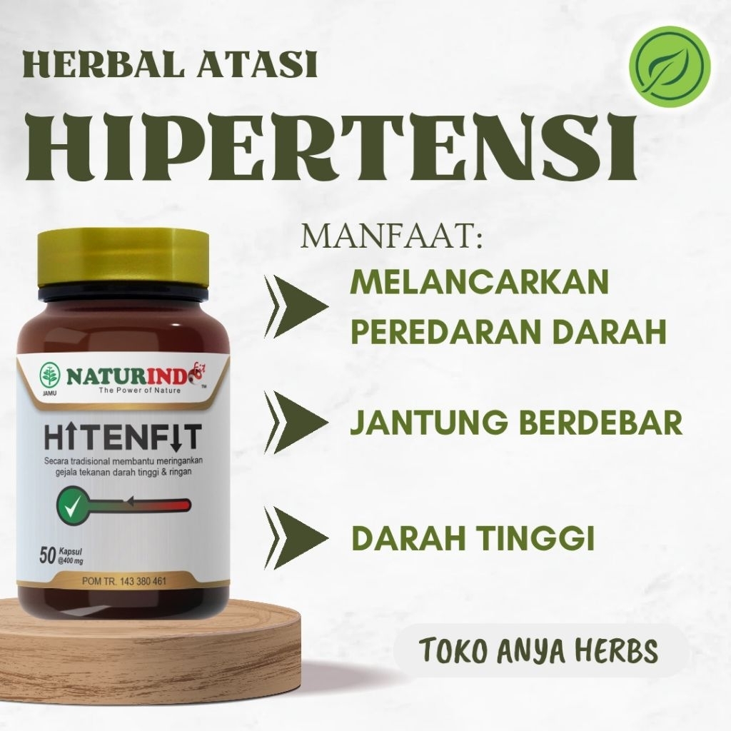 Hitenfit Obat Hipertensi Darah Tinggi Naturindo