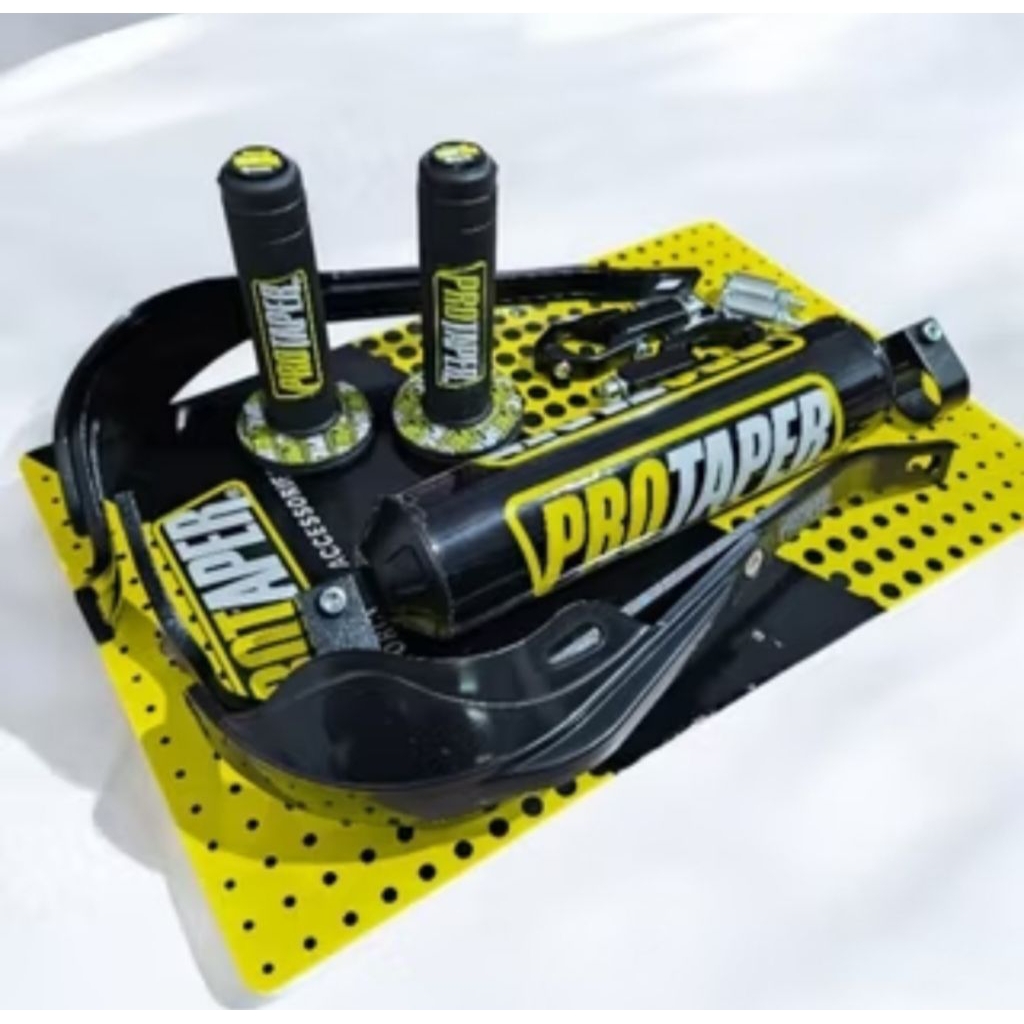 Paket Komplit Handguard Protaper + Busa Palang Stang + Grip Donat Protaper D-Tracker Supermoto KLX T