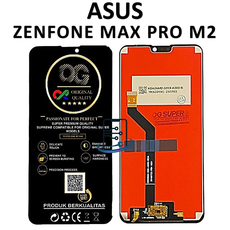 LCD TOUCHSCREEN ASUS ZENFONE MAX PRO M2 ORIGINAL 100% FULLSET COMPLETED