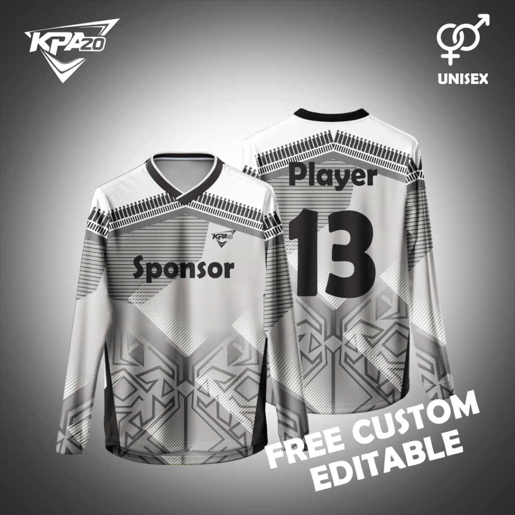 jersey futsal lengan panjang custom