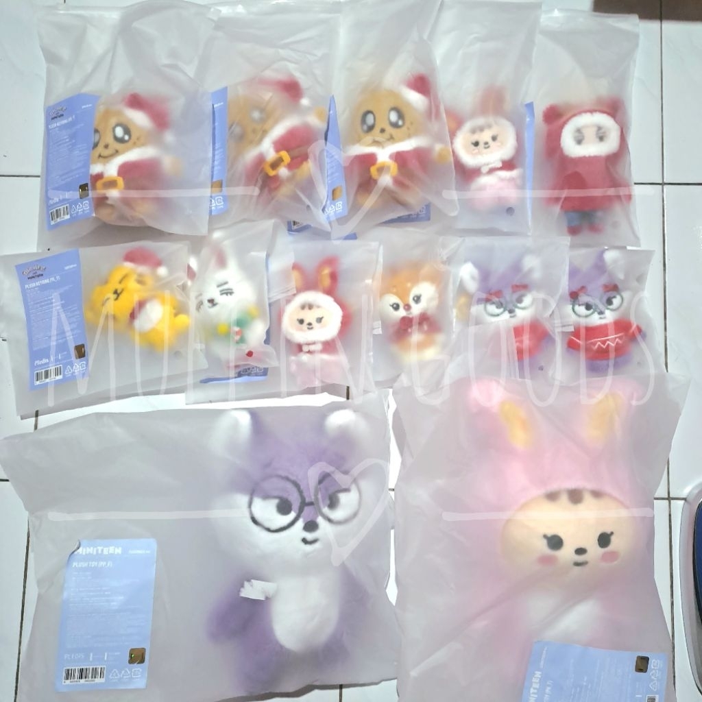 [Ready Stock] SEVENTEEN Toram Pluffy Blanket Miniteen Plush Toy Doll Keyring Face Cushion Holiday Ch