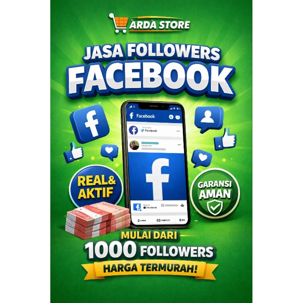 Followers Facebook Fanspage/Profile Real Permanen