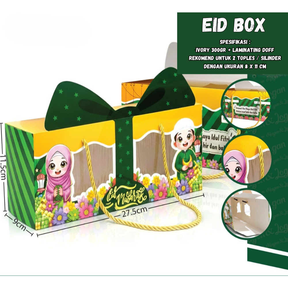 BOX HAMPERS IDUL FITRI / KOTAK LEBARAN IDUL FITRI