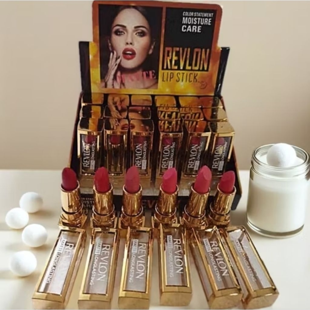 [Lusinan] Lipstick Batang Revlon/Maybelline Isi 12Pcs
