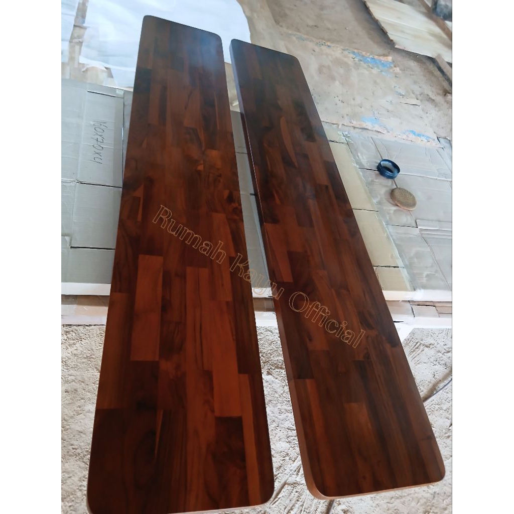 TOP TABLE KAYU JATI / PAPAN JATI PERHUTANI