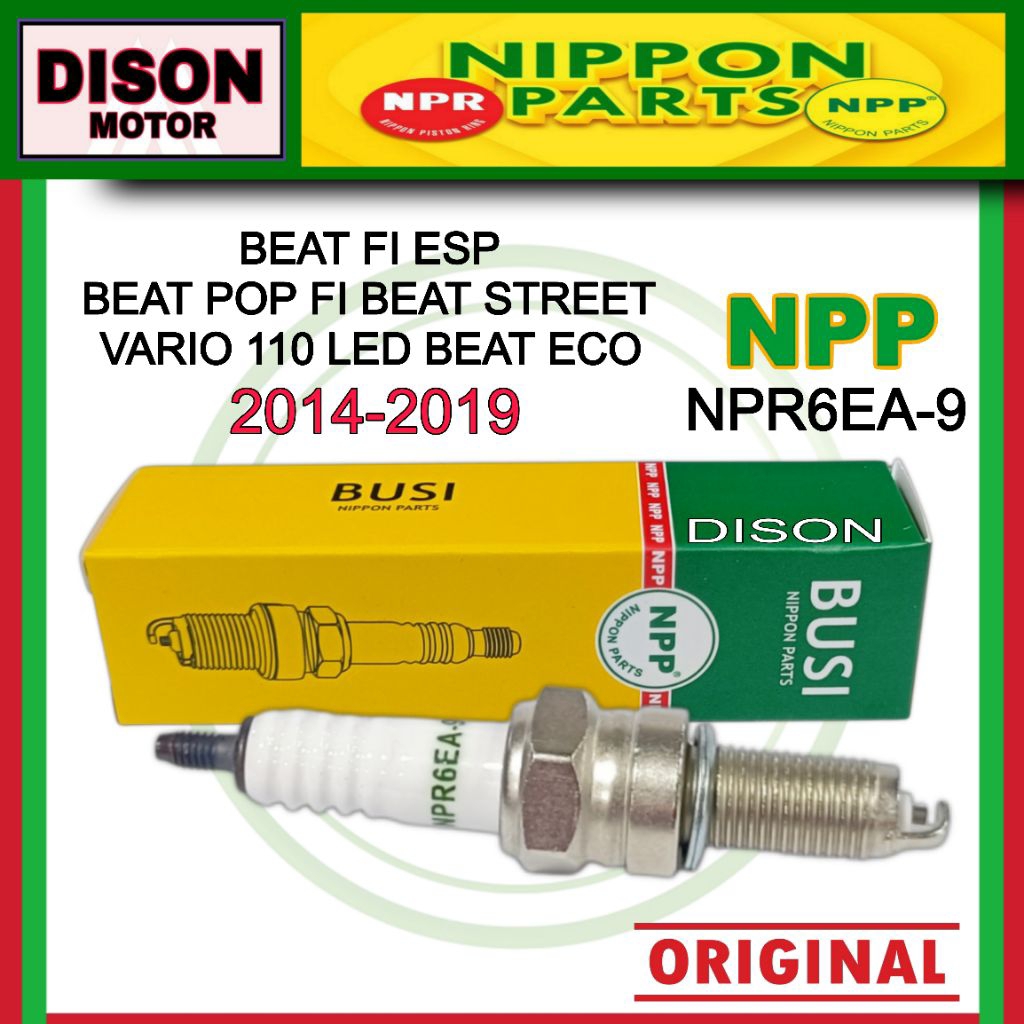 Busi NPP Beat pop fi Beat fi esp Beat street Vario 110 LED Beat ECO original busi motor NPP