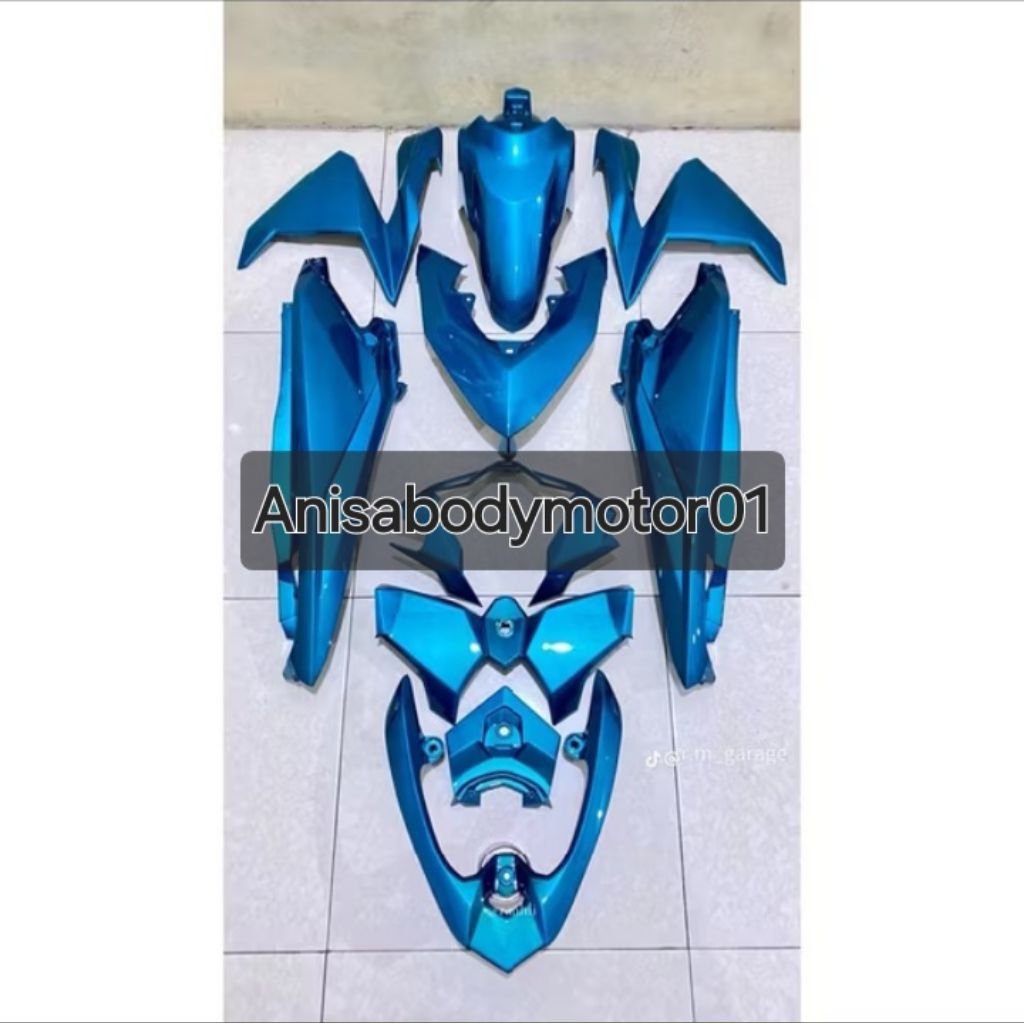 Full body halus honda vario125 & 150 LED OLD warna costum biru brinimhum