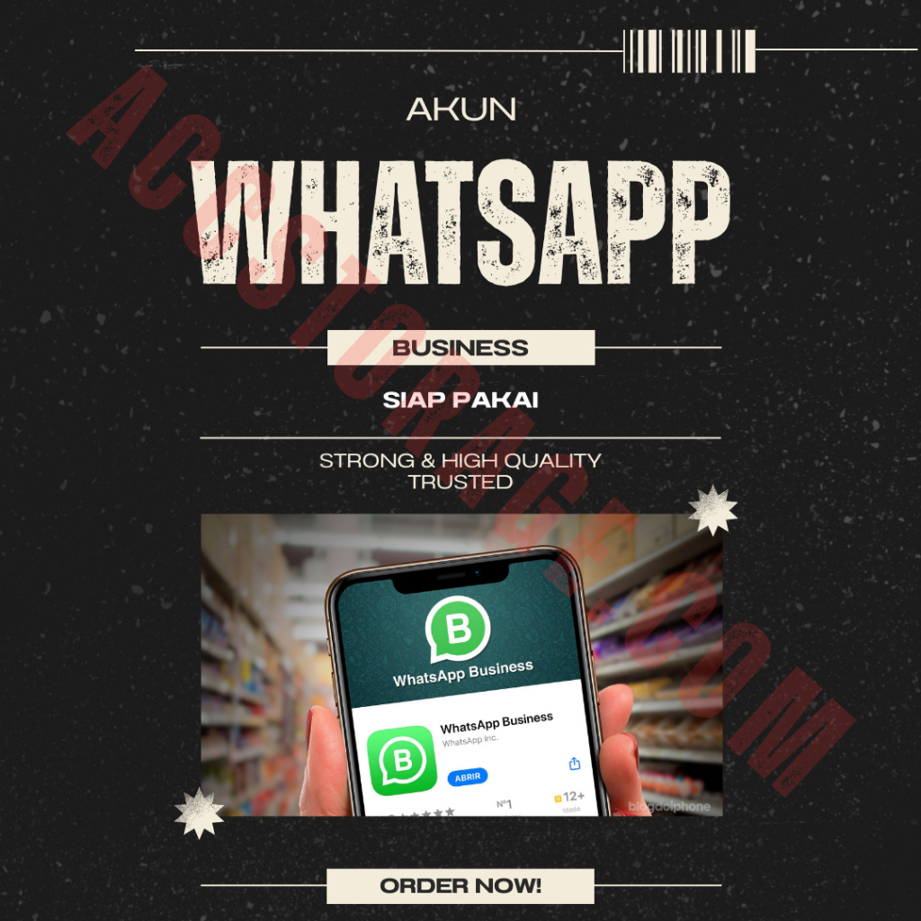Akun WhatsApp Business | WA Bisnis | Fresh | Nomor Baru |  OTP | Siap Pakai