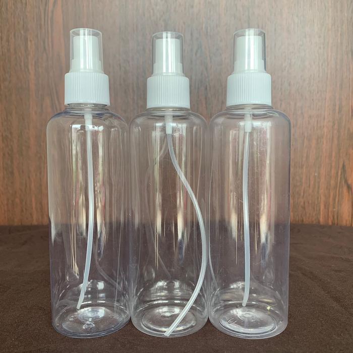 Botol Semprot 250ml Plastik PET – Kosong | Tutup Hitam