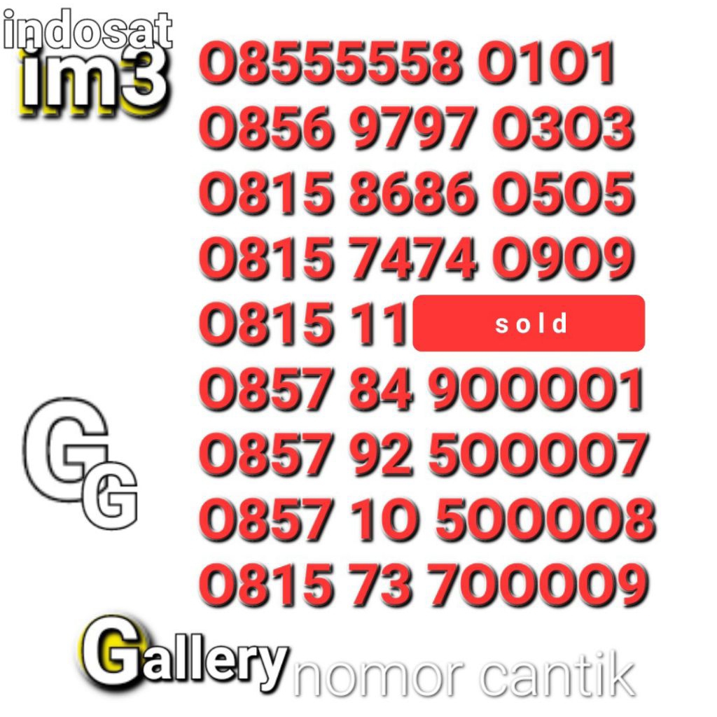 NOMOR CANTIK IM3 2222 0909