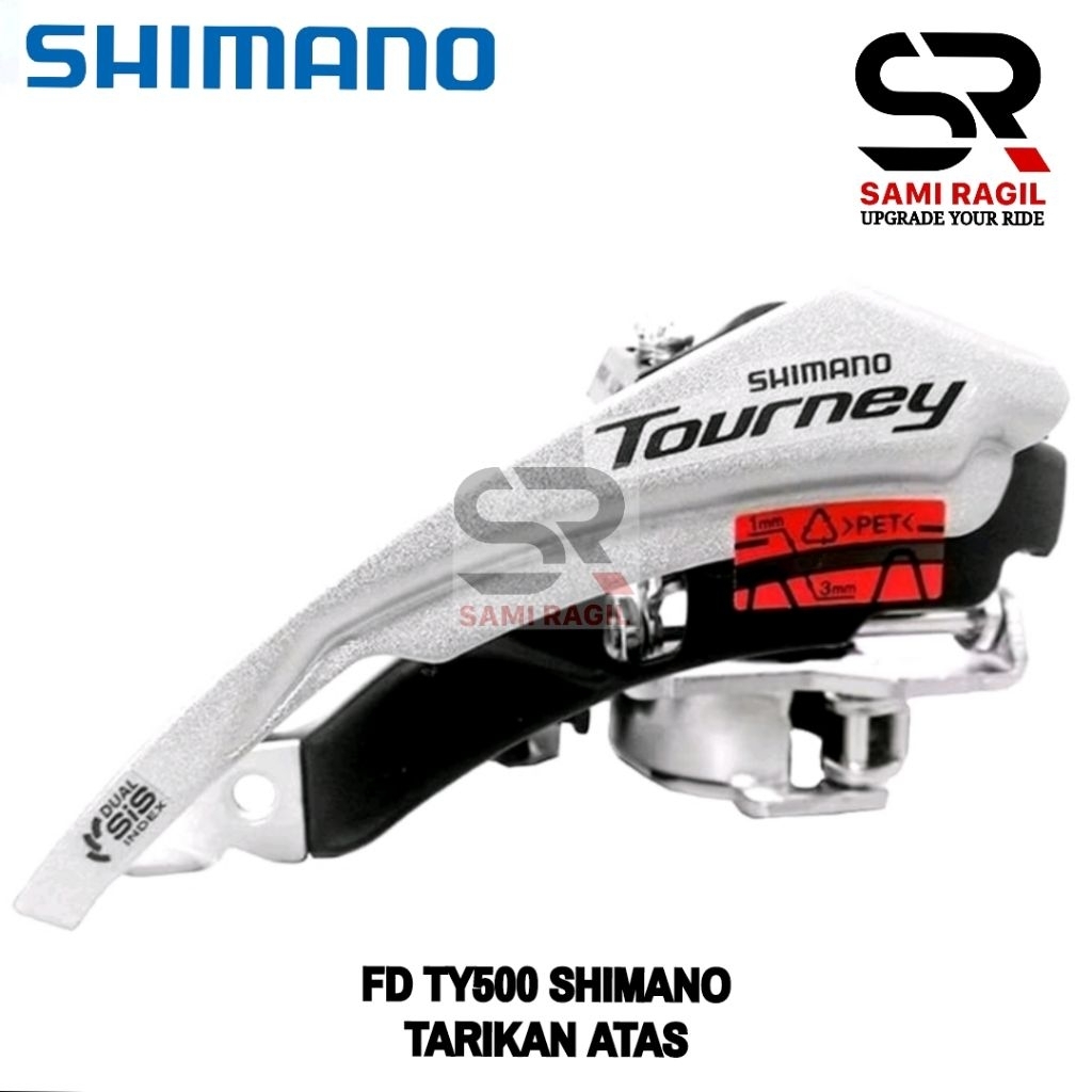 FD SHIMANO TOURNEY TY500 3 SPEED TARIKAN ATAS FRONT DERAILLEUR PEMINDAH GIGI GIR GEAR DEPAN CRANK SE