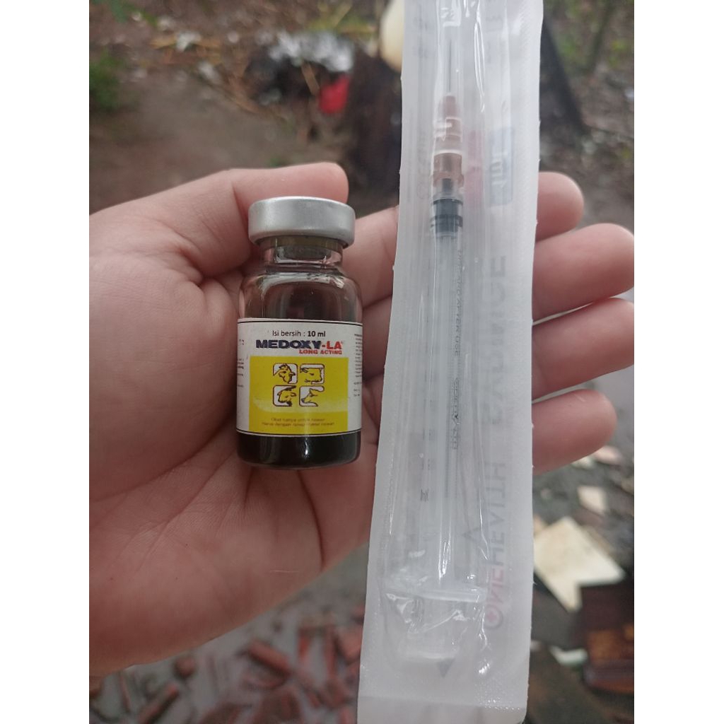 MEDOXY-LA obat inject 10 ml untuk kambing dan sapi yang sakit parah