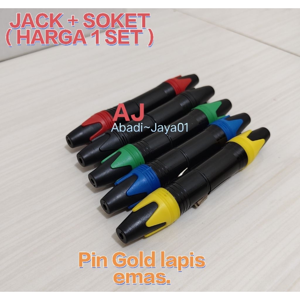 Jack Canon XLR 3Pin Soket Canon 3pin ( 1 set )