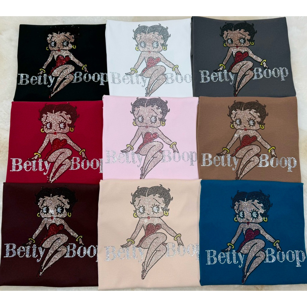 Atasan Kaos Tshirt Lucu Karakter Betty boop import Bangkok