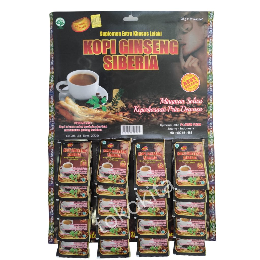 Kopi Ginseng Siberia Solusi Stamina Pria untuk 1 Hanger