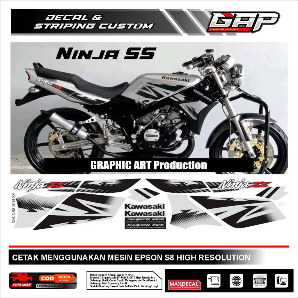 STRIPING STIKER LIS NINJA SS SE 2014/2015