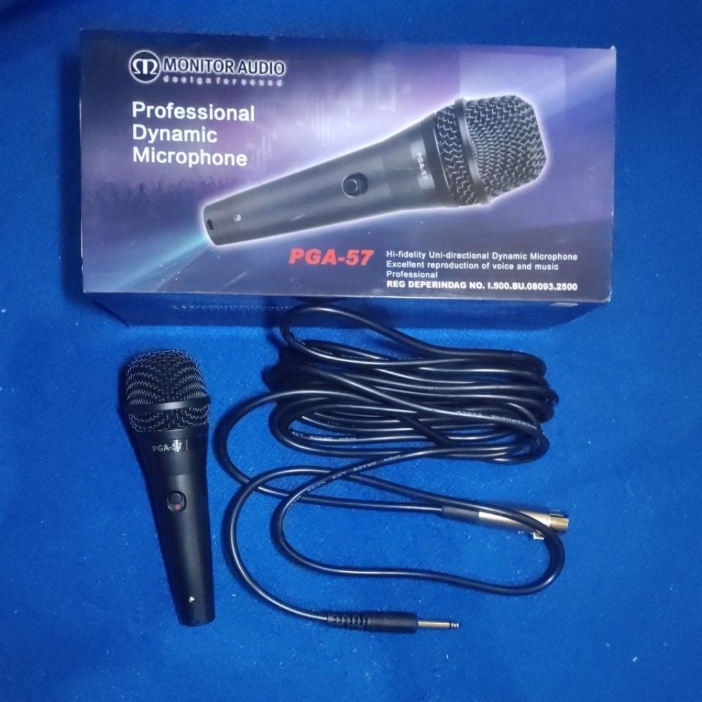 Mic Microphone Mik kabel Monitor Audio PGA 57