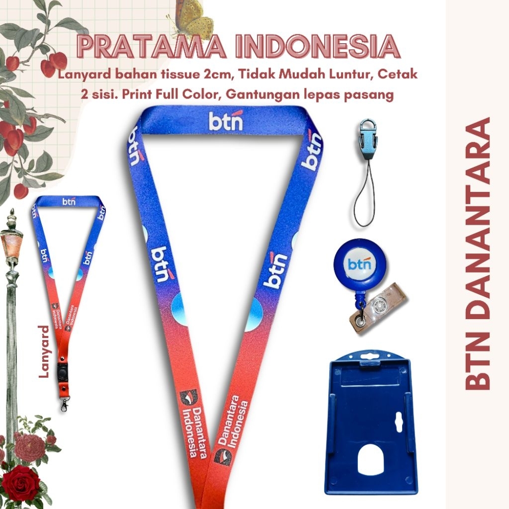 READY LANYARD / TALI ID CARD BTN DANANTARA TERBARU | GANTUNGAN ID CARD BTN DANANTARA TERBARU [STOK M