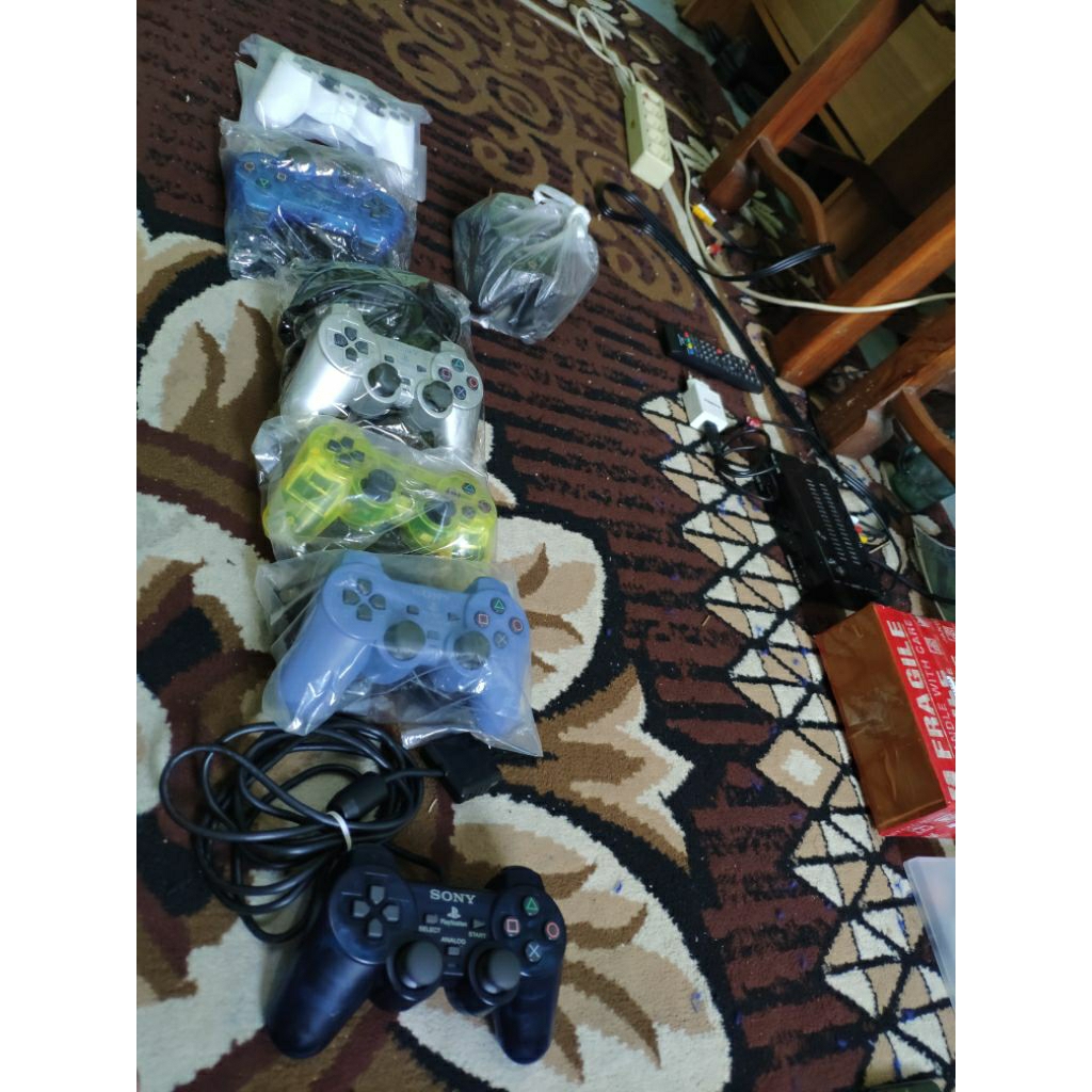 stik ps1 & ps2 preloved ori mesin beraneka warna tested normal