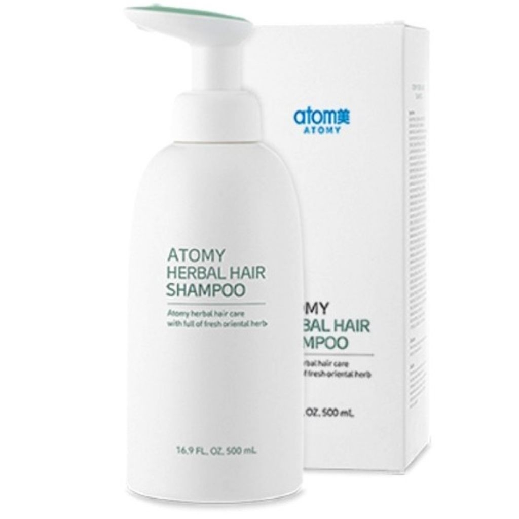 Atomy Shampoo Herbal Anti Rontok 500ml - Perawatan Rambut Alami, Melembapkan, Mencegah Kerontokan