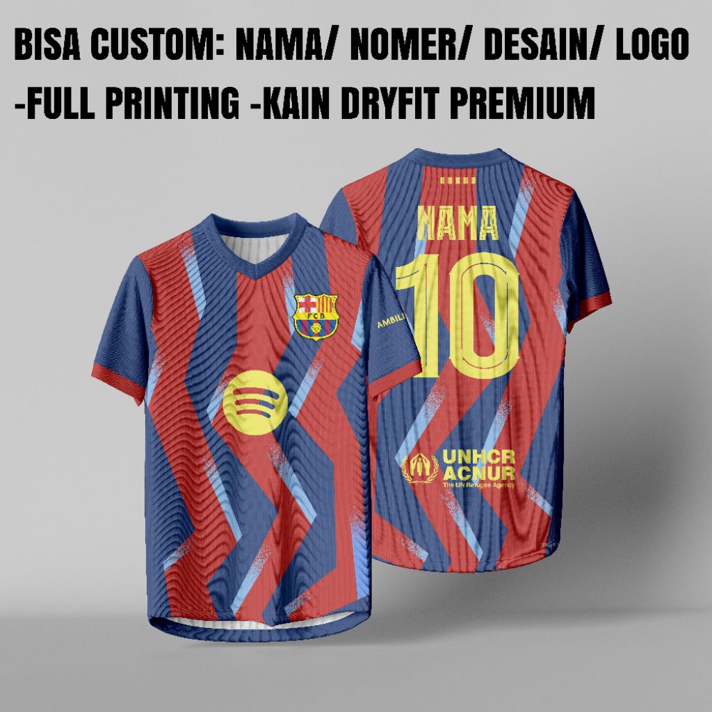 Jersey Bola Barcelona 4th 2026 Terbaru Free Custom Nama dan Number