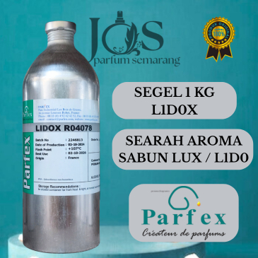 ( 1 KG ) L1D0X By PARFEX bibit Parfum Kemasan Segel 1KG Searah aroma SABUN LUX LIDO 100% Murni Segel